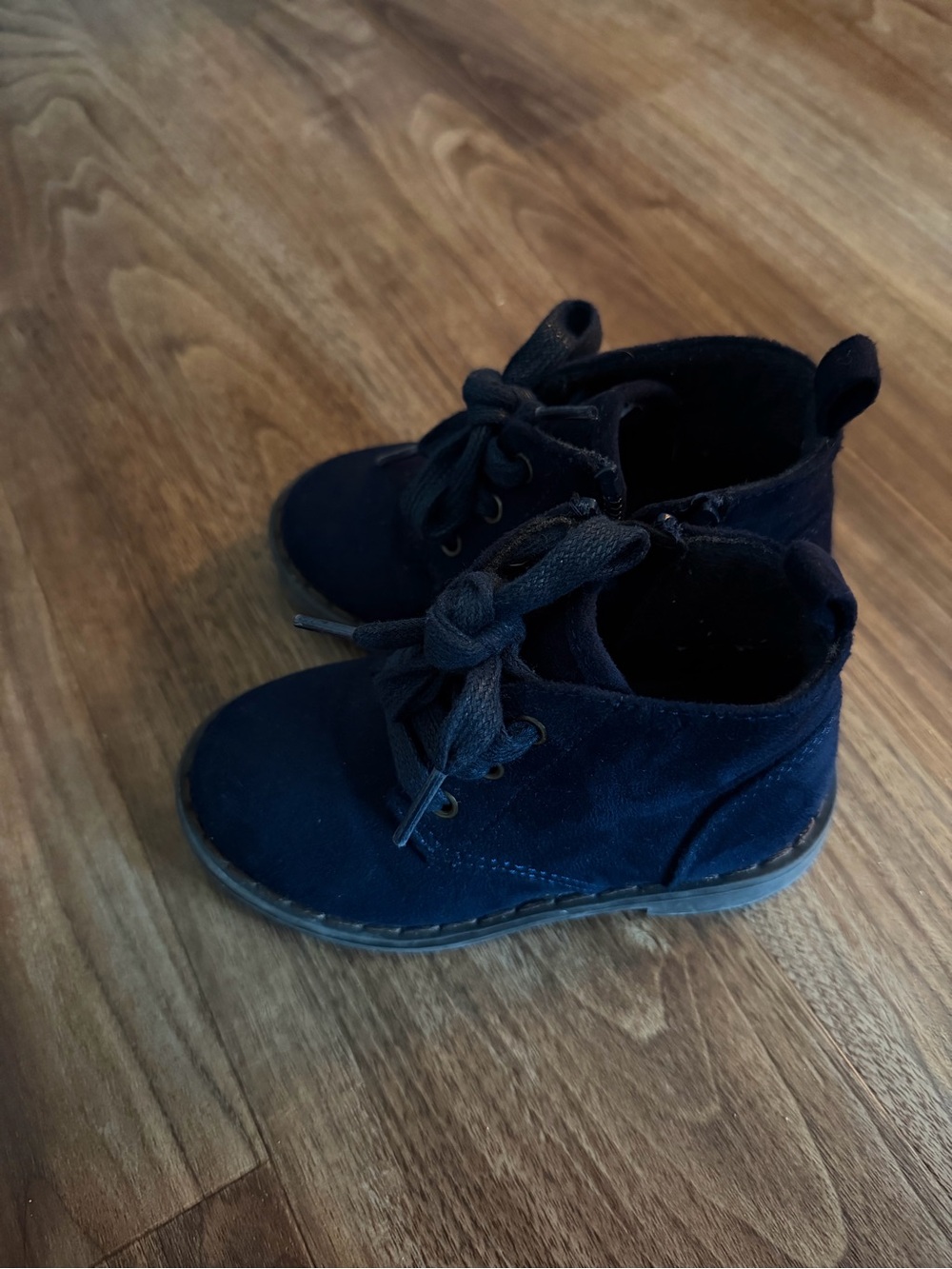 Gymboree Navy Lace-Up Kids Ankle Boots